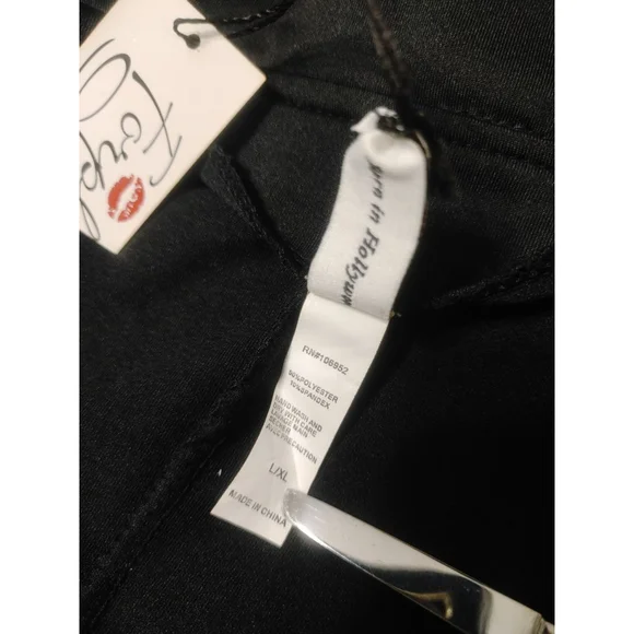 Forplay Women's L-XL Black Firefighter Hose Handler Costume with Red Belt - Picture 6 of 11